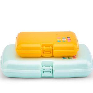 NWT Caboodles Care Pack + Lil'Bit Set - Mustard & Mint